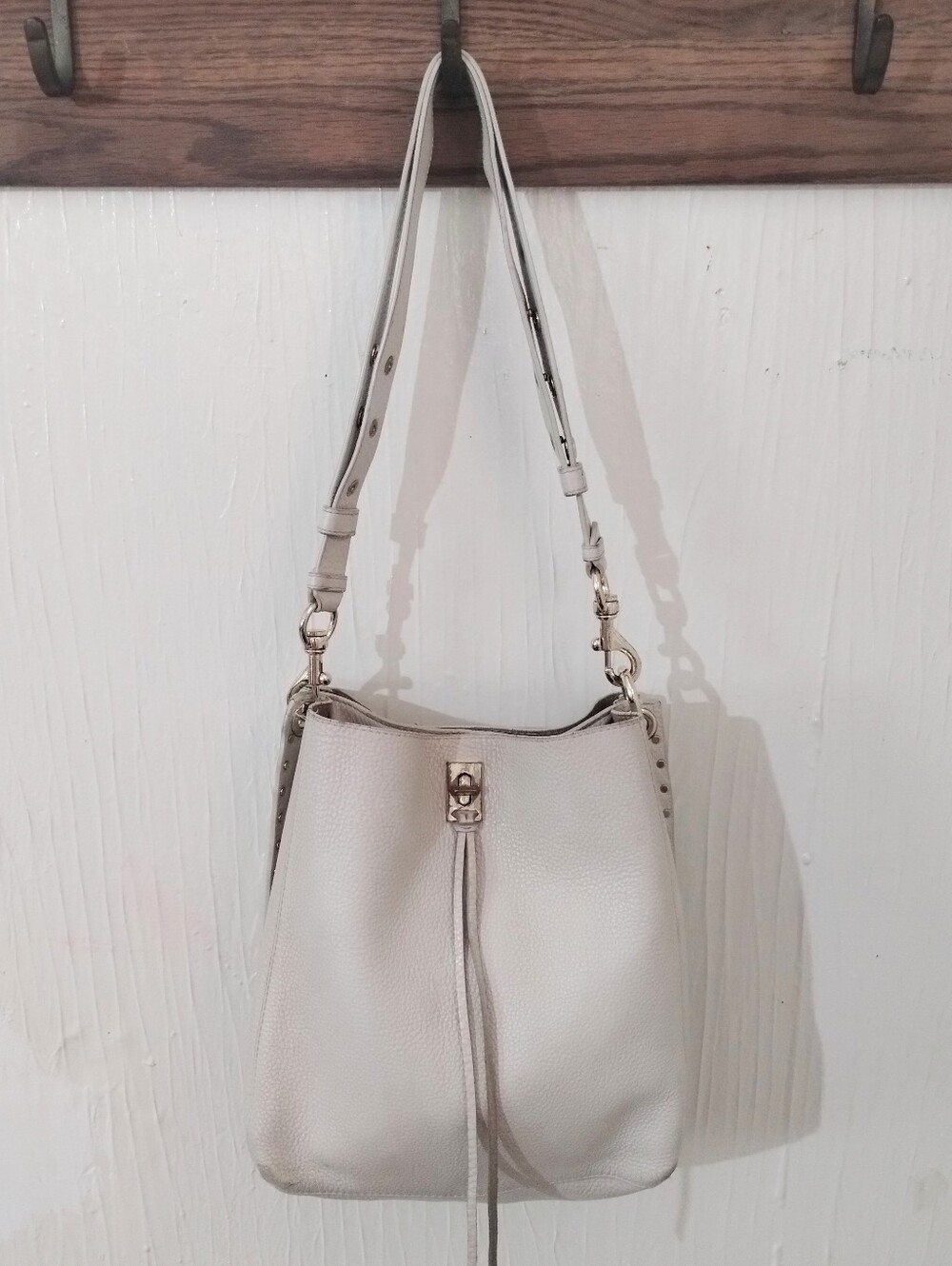 Rebecca Minkoff Darren  Cream Hobo Style Shoulder Bag